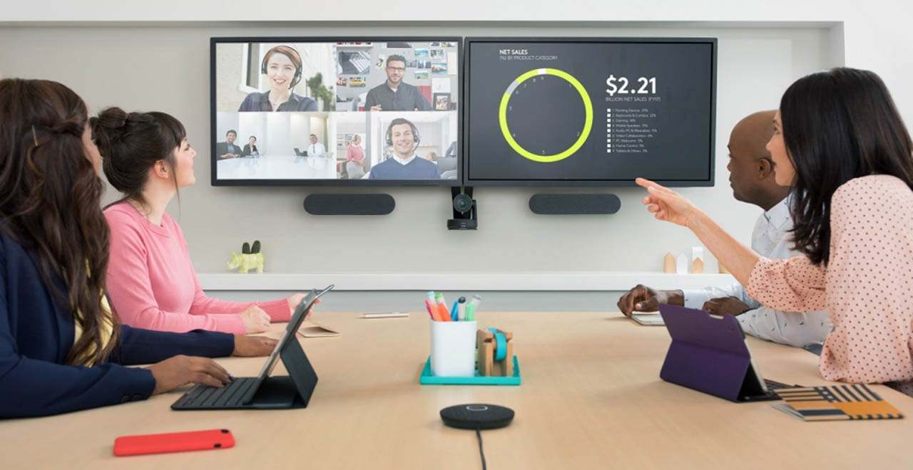 Reunion remota oficina smart office